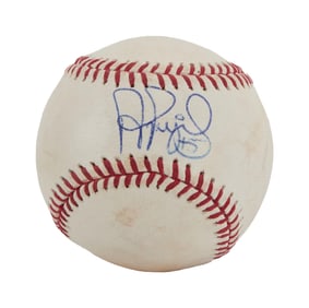 Larry King | 2000s Albert Pujols Signed Baseball (I)