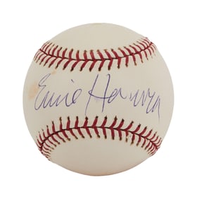 Larry King | 2000s Ernie Harwell Signed Baseball
