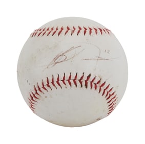 Larry King | 2000s Jeff Kent Signed Baseball (II)