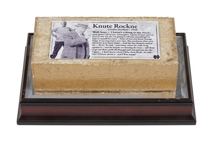 Larry King | Circa 1930 Brick from the Original Notre Dame Stadium