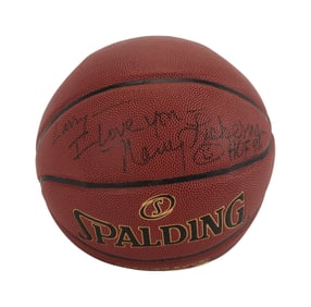 Larry King | 1996 Nancy Leiberman Signed Basketball