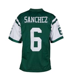 Larry King | 2000s "Mark Sanchez" Collectible New York Jets Jersey