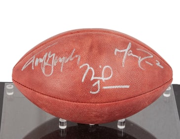 Larry King | 2000s Matt Ryan, Tony Gonzalez and Michael Turner Signed Football