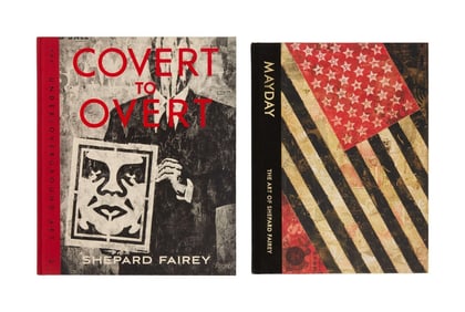 Larry King | 2000s Shepard Fairey Signed Coffee Table Books