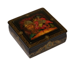Larry King | 20th Century Russian Palekh Box