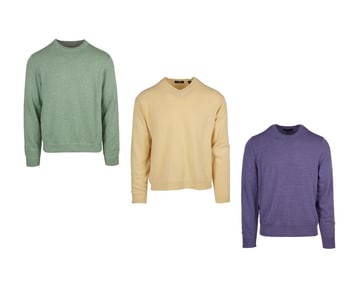 Larry King | 2000s Pastel Wool/Cashmere Sweaters