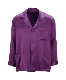Hugh Hefner | Custom-Made Purple Silk Pajamas