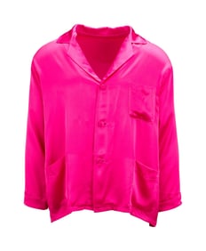 Playboy | Custom-Made Pink Silk Pajamas