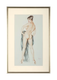 Playboy | Alberto Vargas Girl Pinup May 1961 Watercolor Drawing