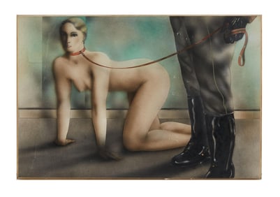 Playboy | Christian Piper Female on a Leash Drawing