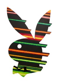 Playboy | Ed Paschke Rainbow Rabbit Head Sculpture