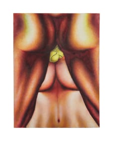 Playboy | Ed Paschke Nude Couple with Tennis Balls Painting