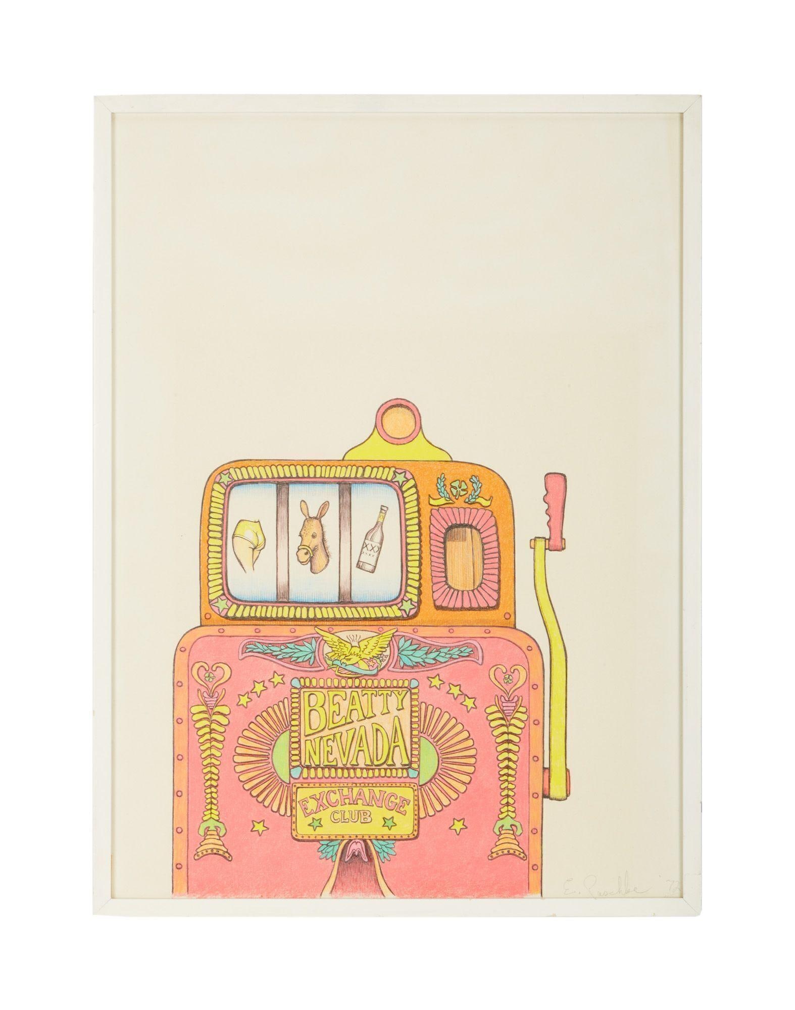 Playboy | Ed Paschke Slot Machine Drawing (1 of 2)