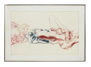 Playboy | Elizabeth Bennett Woman Pastel Drawing
