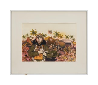 Playboy | Gordon Kibbee Paratrooper Drawing