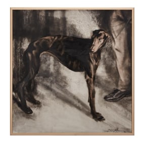 Playboy | H. Craig Hanna Greyhound Painting