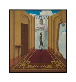 Playboy | Herb Davidson Man in a Hotel Room Painting