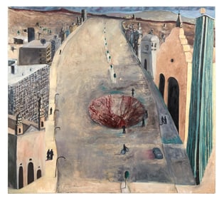 Playboy | J. Lipschatz Street Scene Painting