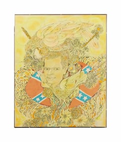 Playboy | James Spanfeller Man and Eagle Drawing