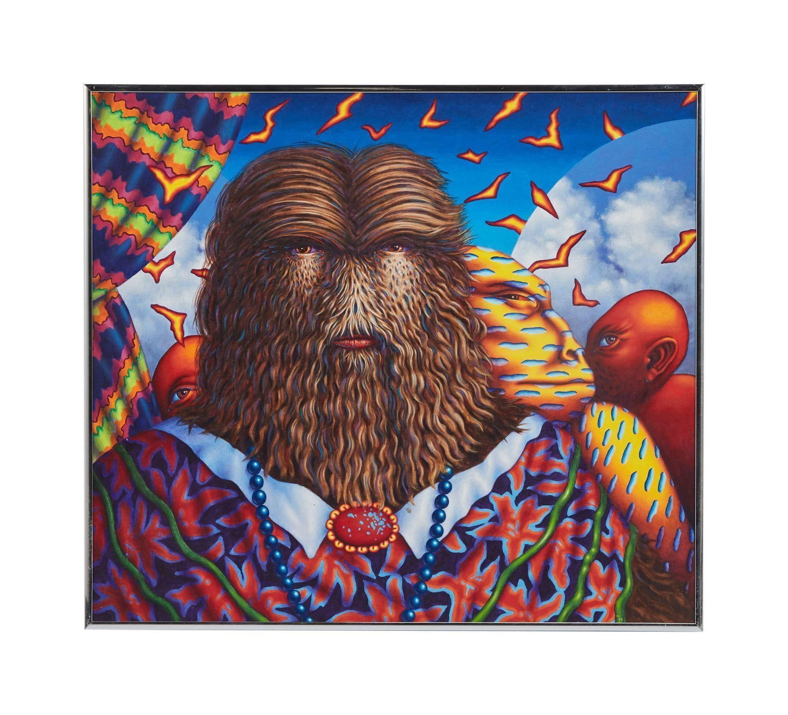 Playboy | John A. Kurtz Carnival Wolf Woman Painting (1 of 3)