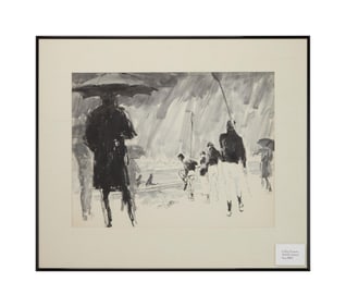 Playboy | LeRoy Neiman Oxford-Cambridge Race Drawing