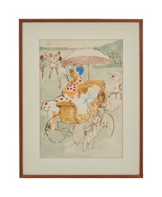 Playboy | LeRoy Neiman Baby in a Stroller Drawing