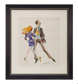 Playboy | Leroy Neiman Discotheques Drawing