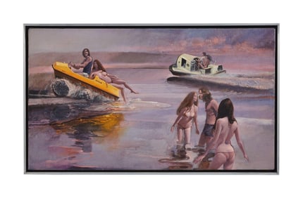 Playboy | Martin Hoffman Water Craft Riders Painting