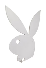 Playboy | Mirrored Rabbit Head Logo Sign