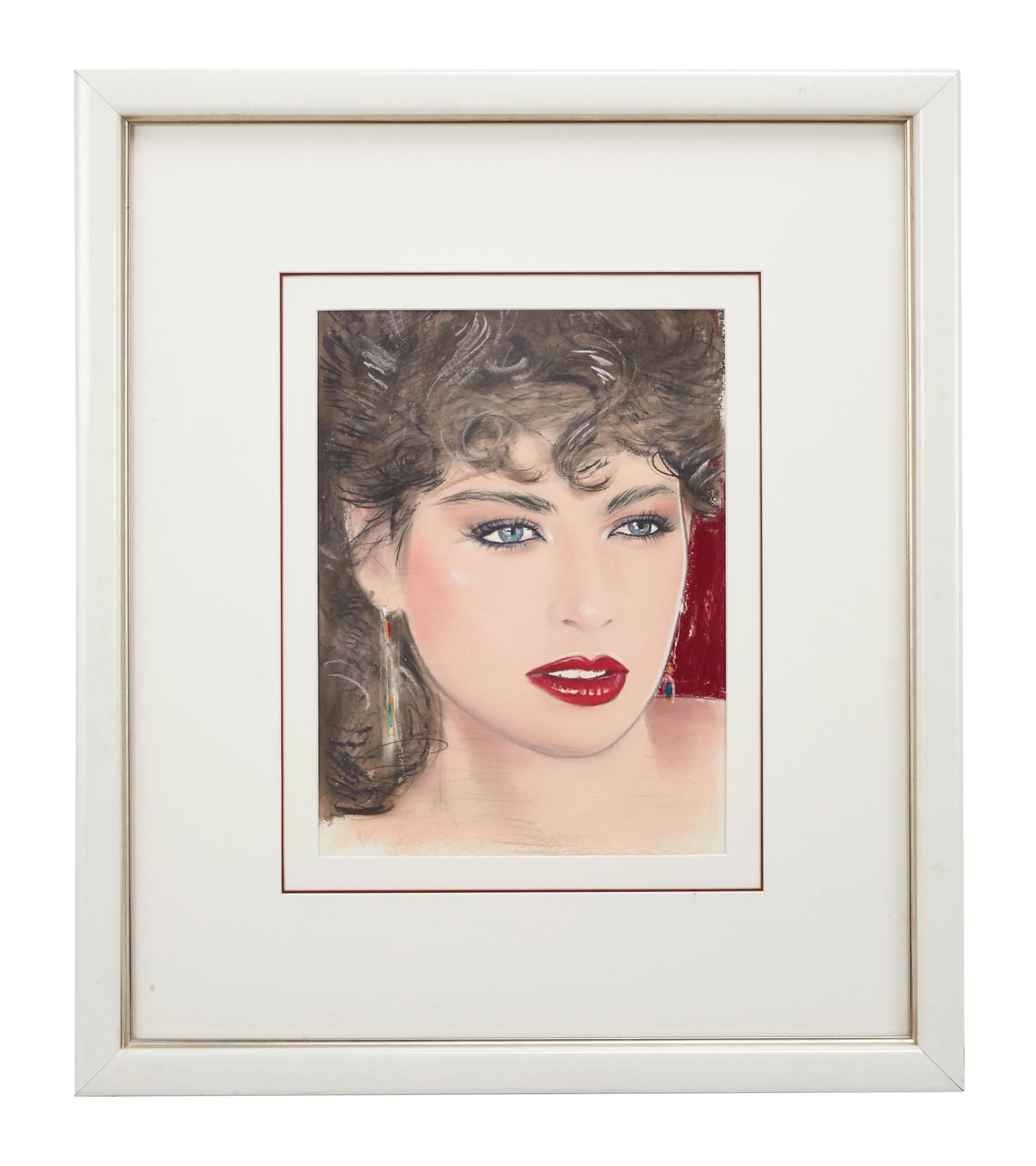 Playboy | Pater Sato Female Figure Pastel Drawing (1 of 2)