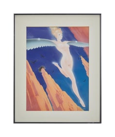 Playboy | Peter Lloyd Lady with Wings Celluloid Illustration
