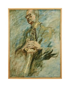 Playboy | Richard Frooman Paul Desmond Portrait Painting