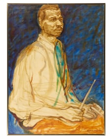 Playboy | Richard Frooman Elvin Jones Portrait Painting