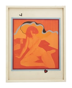 Playboy | Robert Edgerton Orange Nude Print
