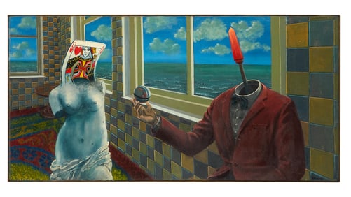 Playboy | Robin Beers Headless Man Painting