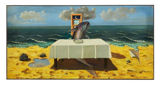 Playboy | Robin Beers Fish Dining Painting