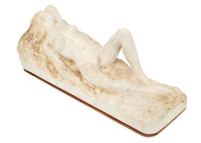 Playboy | Seijin Signed Female Nude Marble Sculpture
