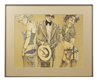 Playboy | Oui Magazine "Beeswax" Drawing