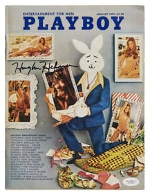 Hugh Hefner | Signed 1973 Playboy Magazine