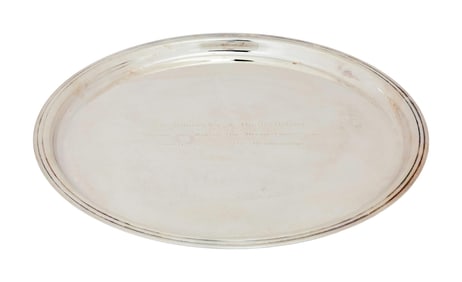 Hugh Hefner | The Rembrandts Gifted and Inscribed Christofle Silver Platter