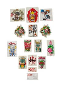 Alva | Tony Alva Signed Business Card and Assorted Vintage Stickers