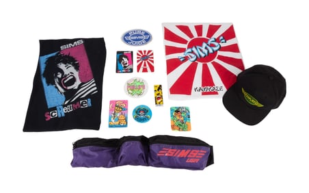 Sims | Vintage T-Shirts, Baseball Cap, Fanny Pack, and Stickers