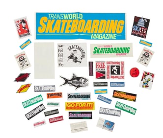 Vintage Skateboarding Magazine Stickers