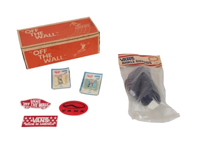 Vans | Vintage Ankle Guards, Shoe Box, and Brake Shoes