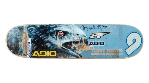 Tony Hawk | Ridden and Signed 1999 X Games "Vert Singles" Skateboard Deck