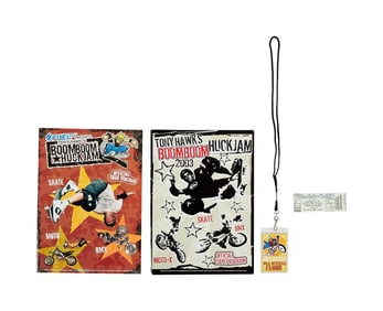 Tony Hawk | Boom Boom Huckjam Programs (2) with All-Access Floor Pass and Seating Voucher