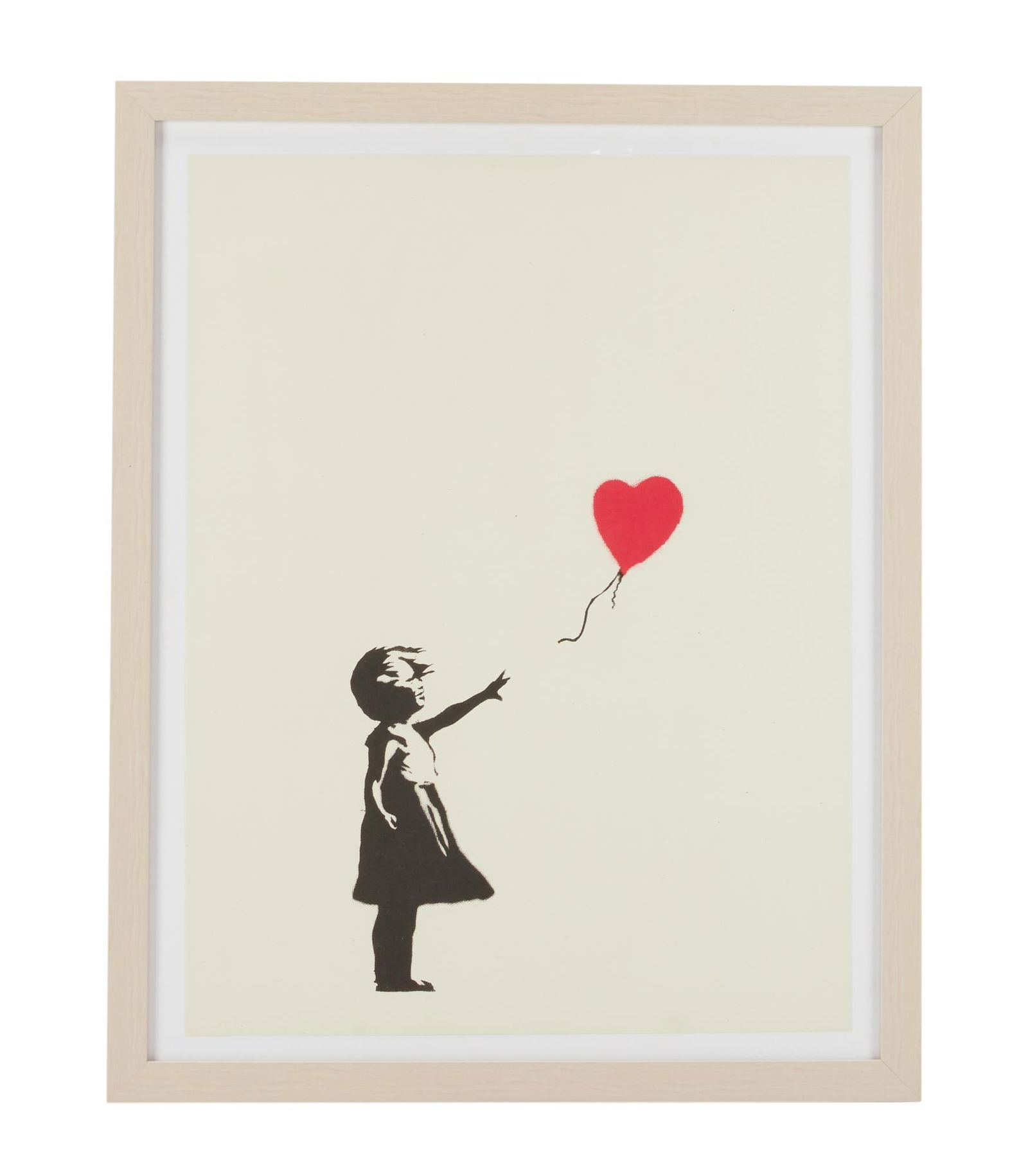 Flying Red Balloon Girl Banksy, After