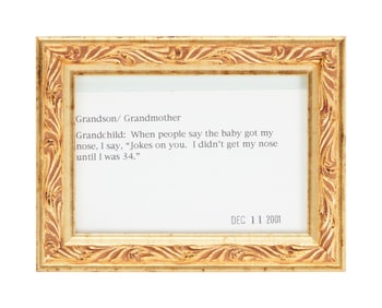 Joan Rivers | Framed Original Joke by Rivers