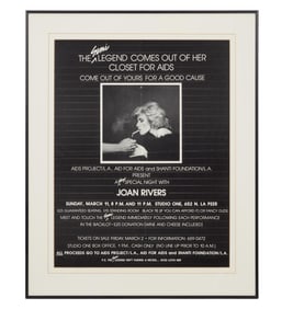 Joan Rivers | 1984 AIDS Fundraiser Poster