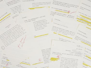 Joan Rivers | Annotated "The Late Show" Charlton Heston Interview Notes